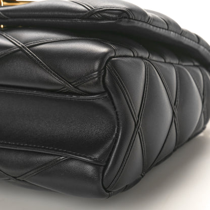 Louis Vuitton Lambskin Malletage Top Handle GO-14 MM Bleu Marine 10 of 10