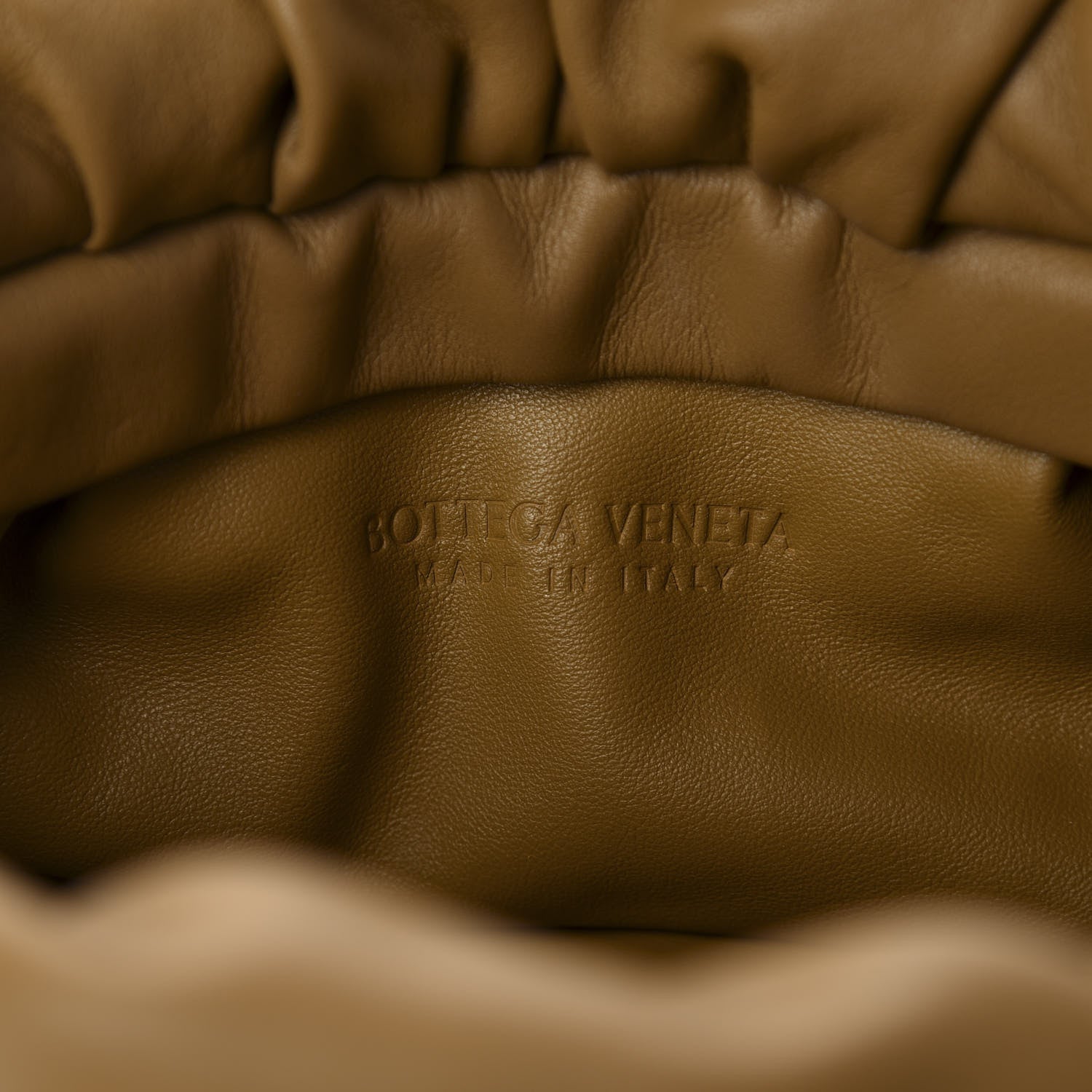 Bottega Veneta Calfskin The Pouch Chain Moutarde 8 of 9