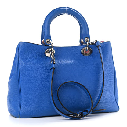 Christian Dior Bullcalf Medium Diorissimo Tote Bleu Nosy Rose Tendre 3 of 15