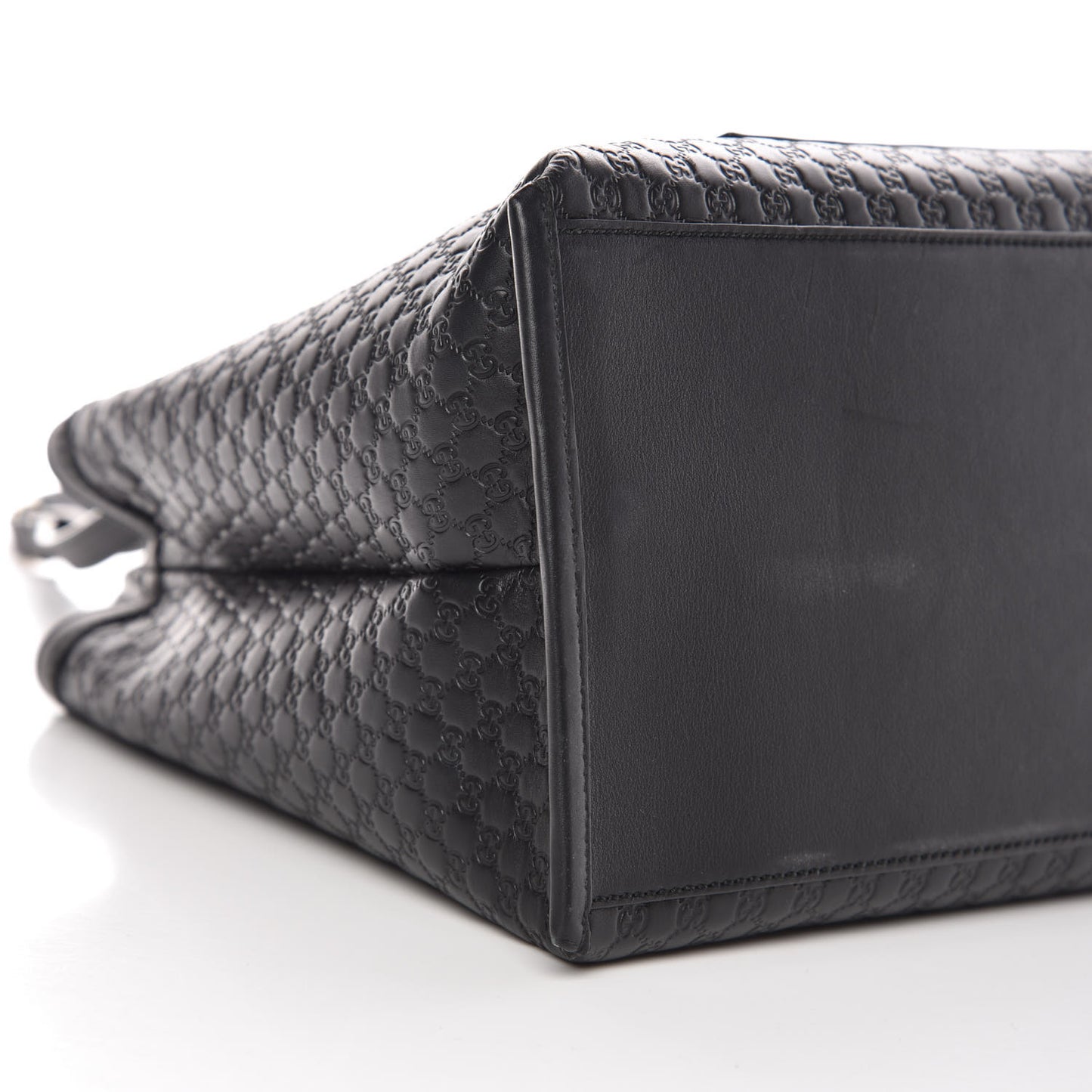 Soft Microguccissima Medium Tote Black
