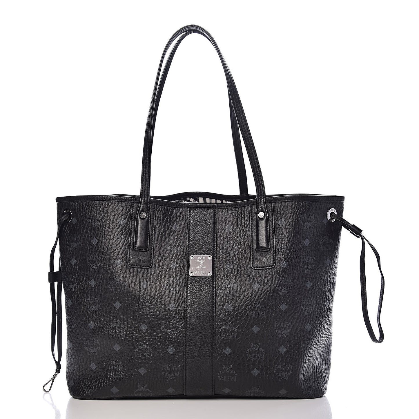 Visetos Medium Liz Reversible Shopper Tote Black