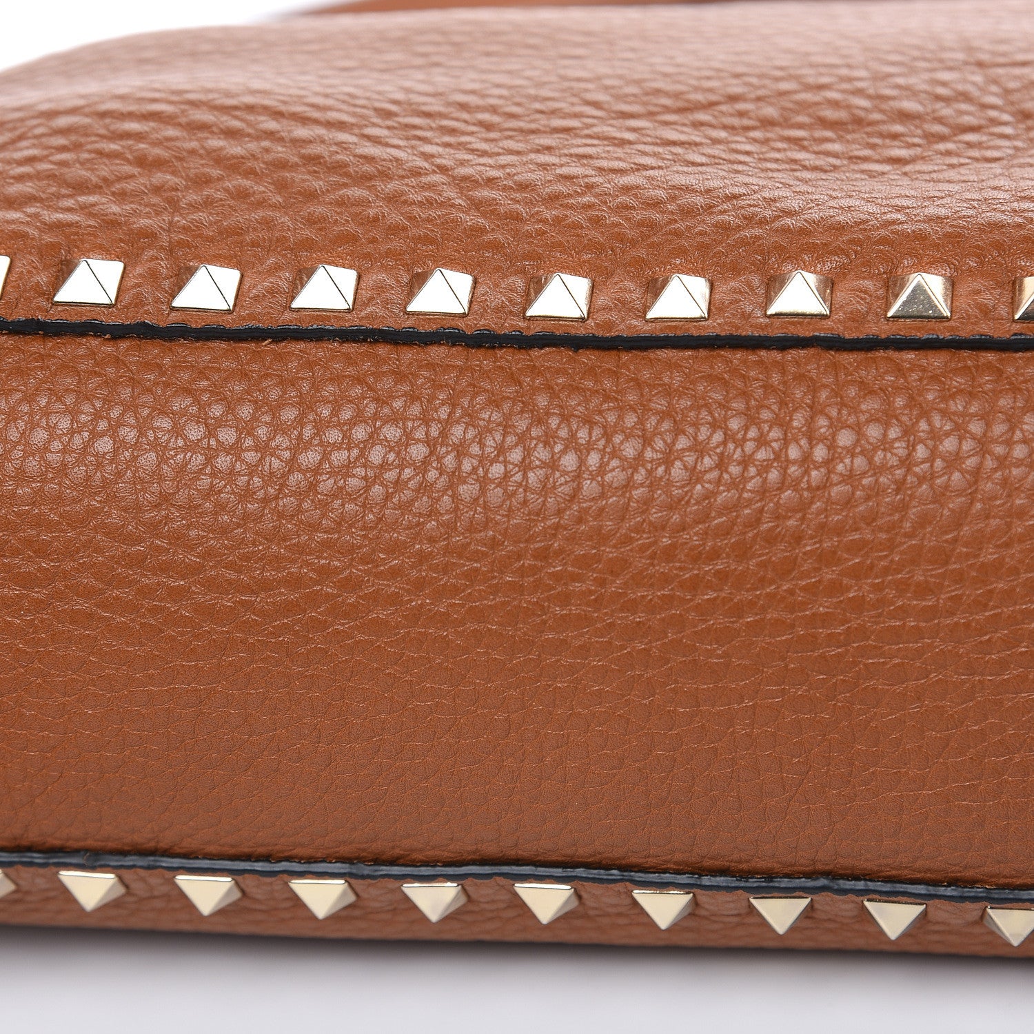 Valentino Garavani Pebbled Calfskin Large Rockstud Flip-Lock Messenger Bag Light Cuir 7 of 12