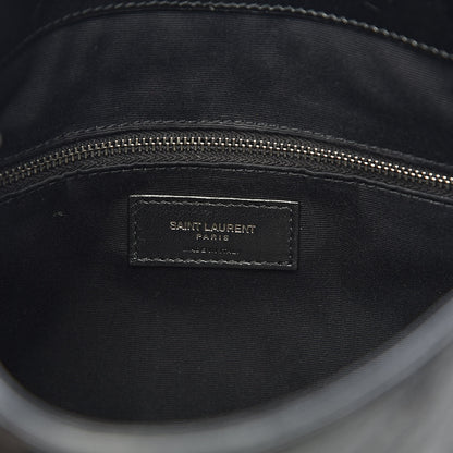 Saint Laurent Crinkled Calfskin Matelasse Monogram Medium Niki Shopper Tote Black 6 of 9