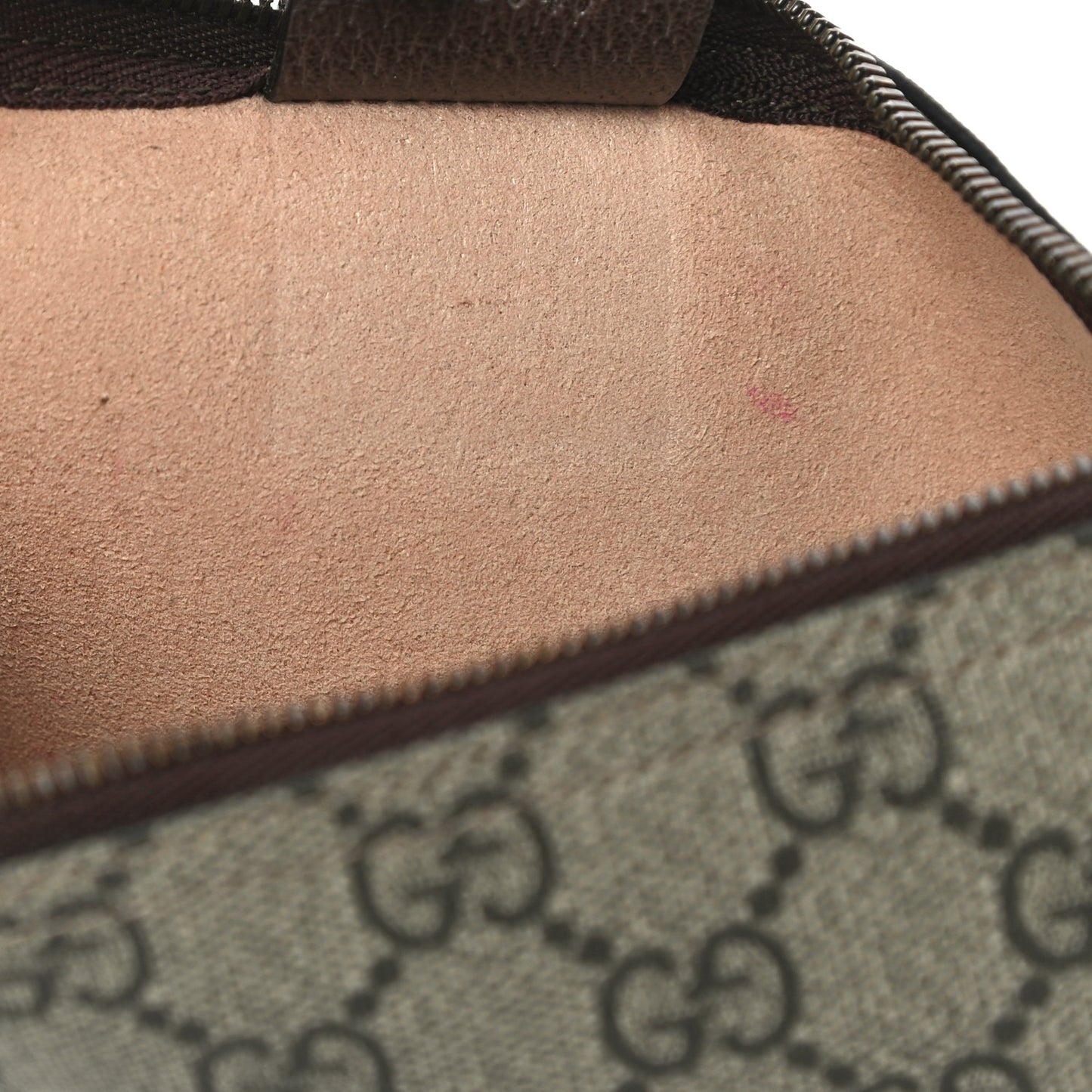 GG Supreme Monogram Large Ophidia Wristlet Pouch Beige New Acero