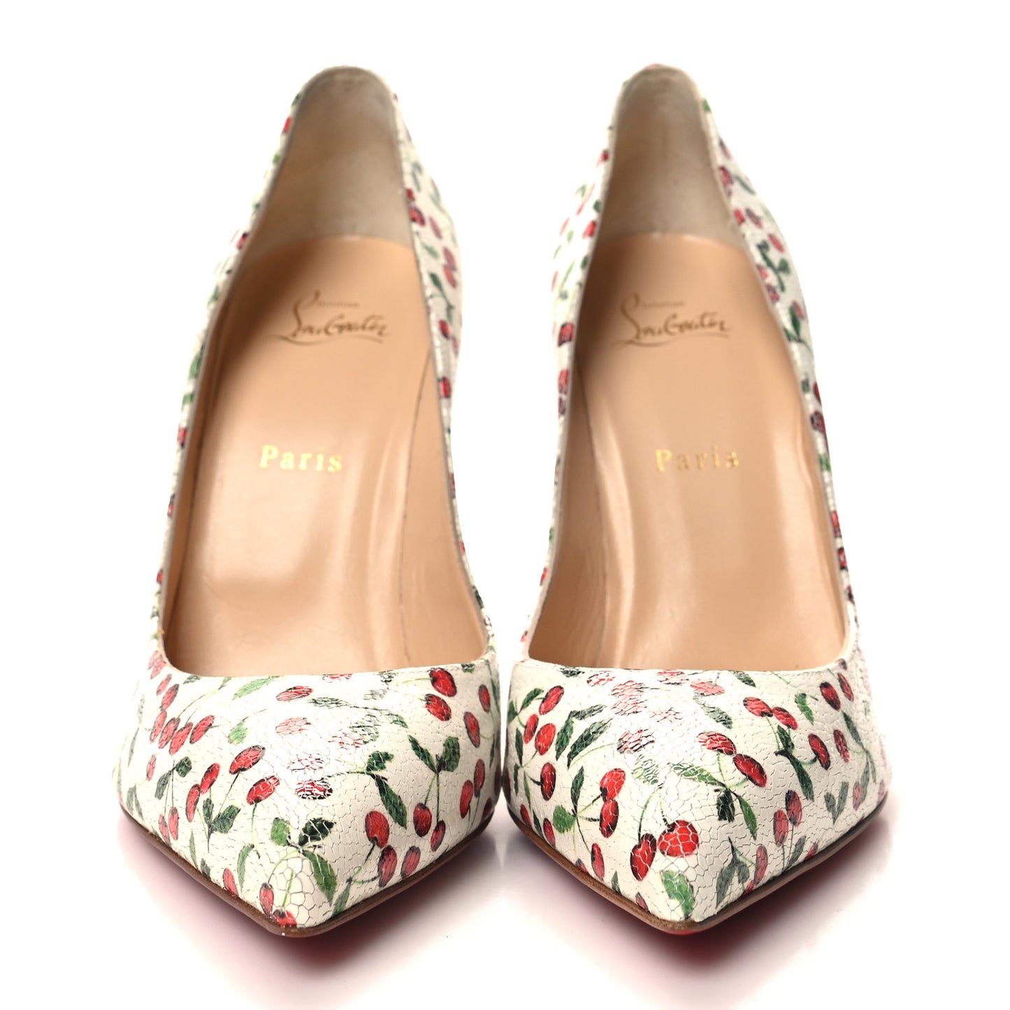 Calf Caviar Cerise Pigalle Follies 100 Pumps 40.5 Latte