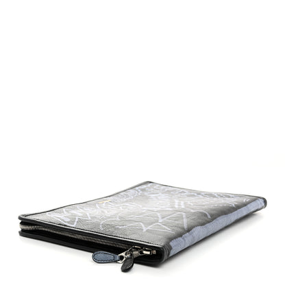 Balenciaga Agneau Arena Graffiti All Over Bazar Pouch Black White 4 of 7