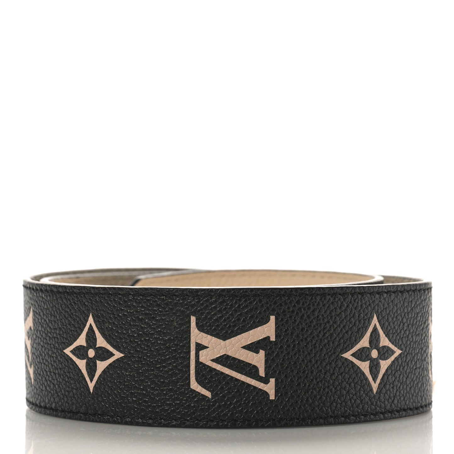 Empreinte Monogram Bandouliere Shoulder Strap Black Beige