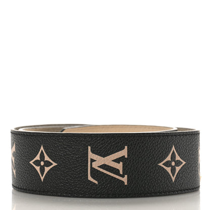 Louis Vuitton Empreinte Monogram Bandouliere Shoulder Strap Black Beige 2 of 3