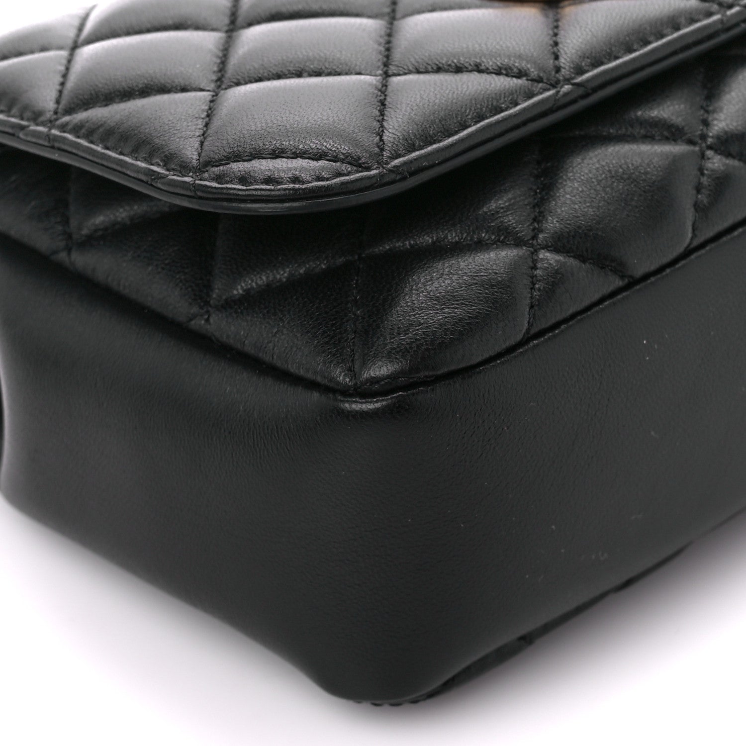 Versace Nappa Quilted Small Medusa Chain Crossbody Black 9 of 10