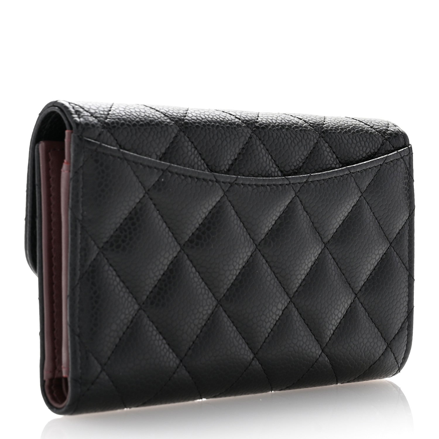 Chanel Caviar Quilted Medium Flap Wallet Black 5 of 17