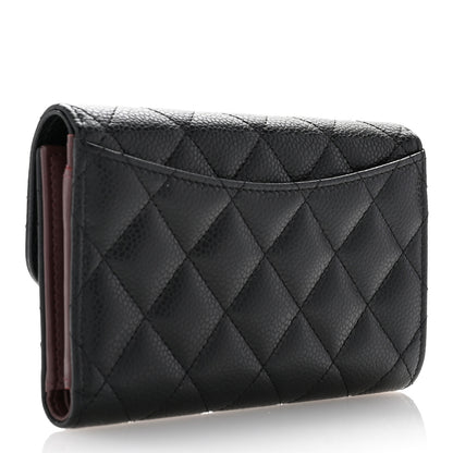 Chanel Caviar Quilted Medium Flap Wallet Black 5 of 17