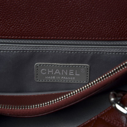 Chanel Caviar Quilted Grand Shopping Tote GST Dark Burgundy 7 of 10