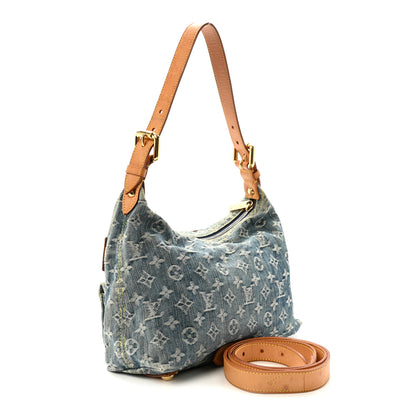 Louis Vuitton Monogram Denim Baggy PM Blue 3 of 9