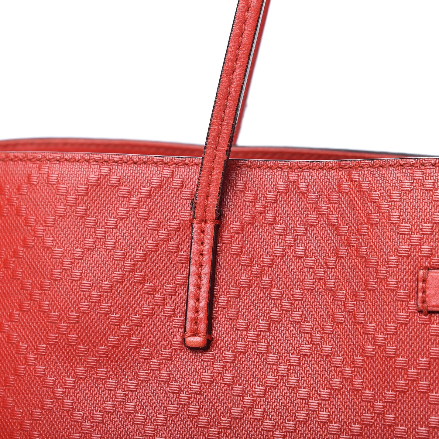 Hilary Lux Bright Diamante Medium Shopper Tote Tabasco