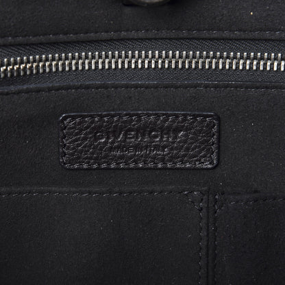 Givenchy Grained Calfskin Medium Shark Lock Satchel Black 12 of 14