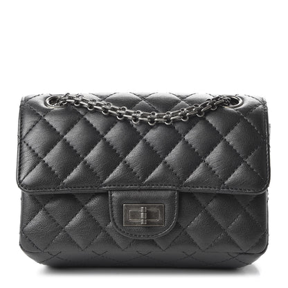 Chanel Sheepskin Quilted 2.55 Reissue Mini Flap Dark Grey 1 of 11