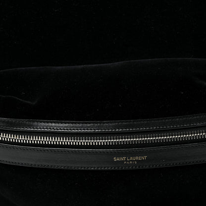 Saint Laurent Velvet City Backpack Black 9 of 15
