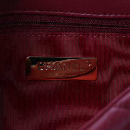 Chanel Goatskin Quilted Medium Chanel 19 Flap Red 7 of 12