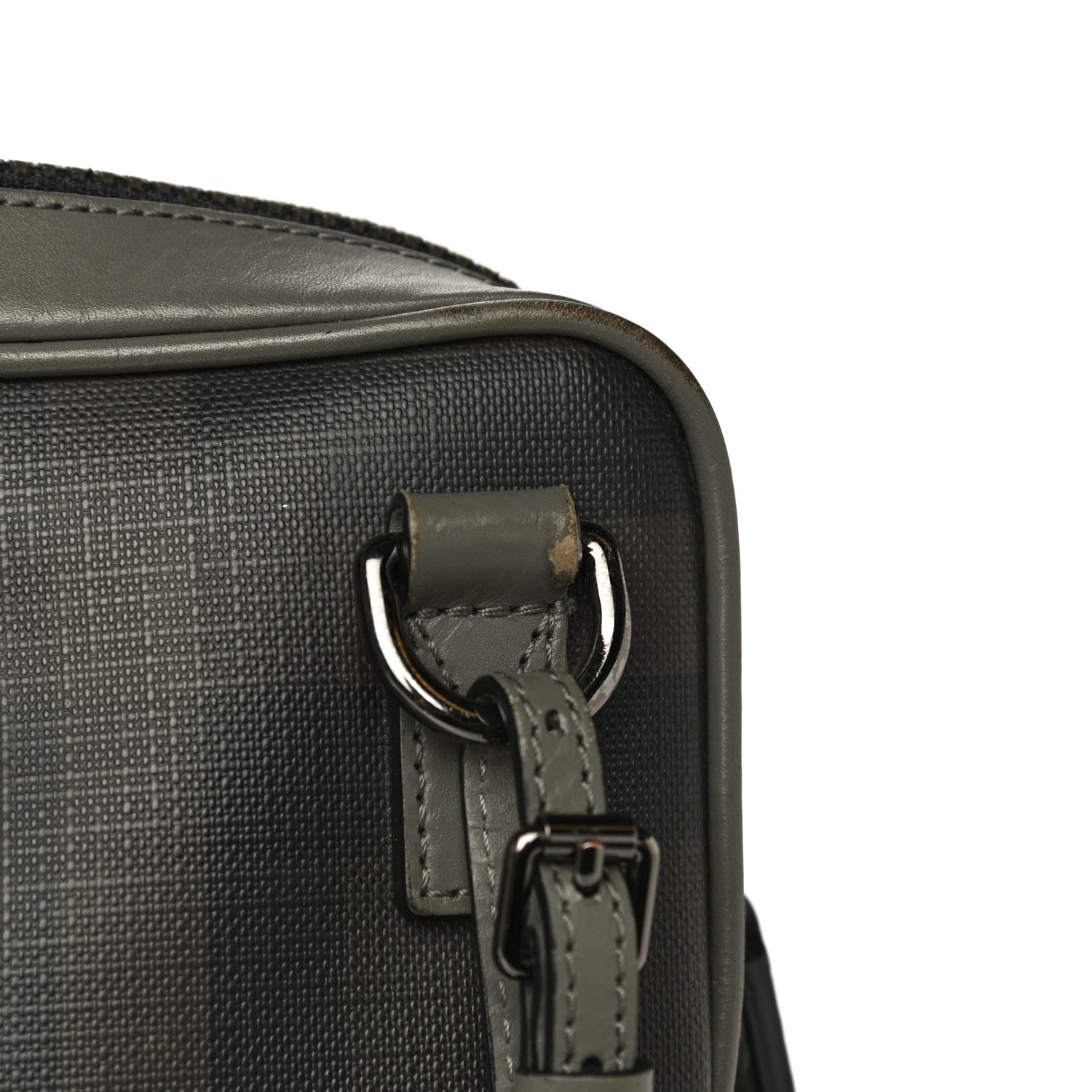 Burberry London Smoked Check Large Briefcase Grey 20 of 39