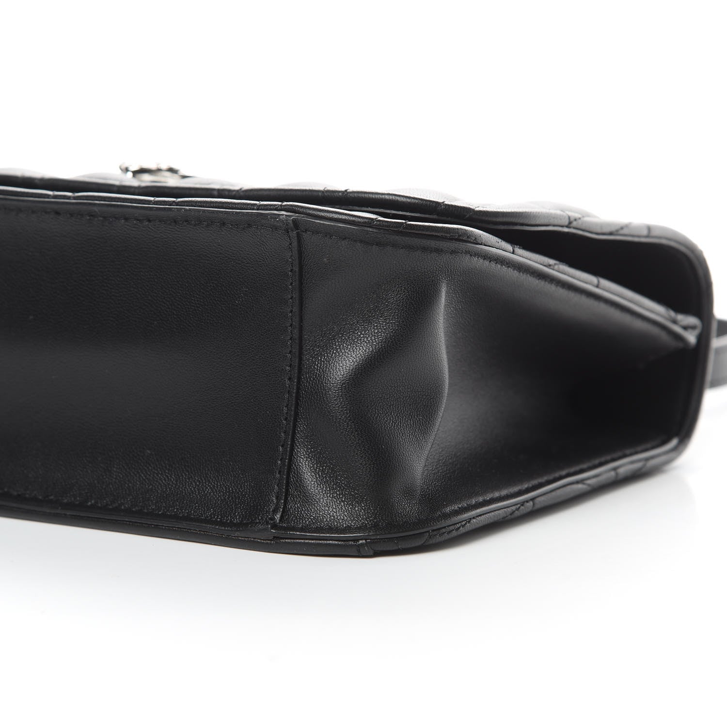 Versace Nappa Quilted Virtus Top Handle Shoulder Bag Black 9 of 14