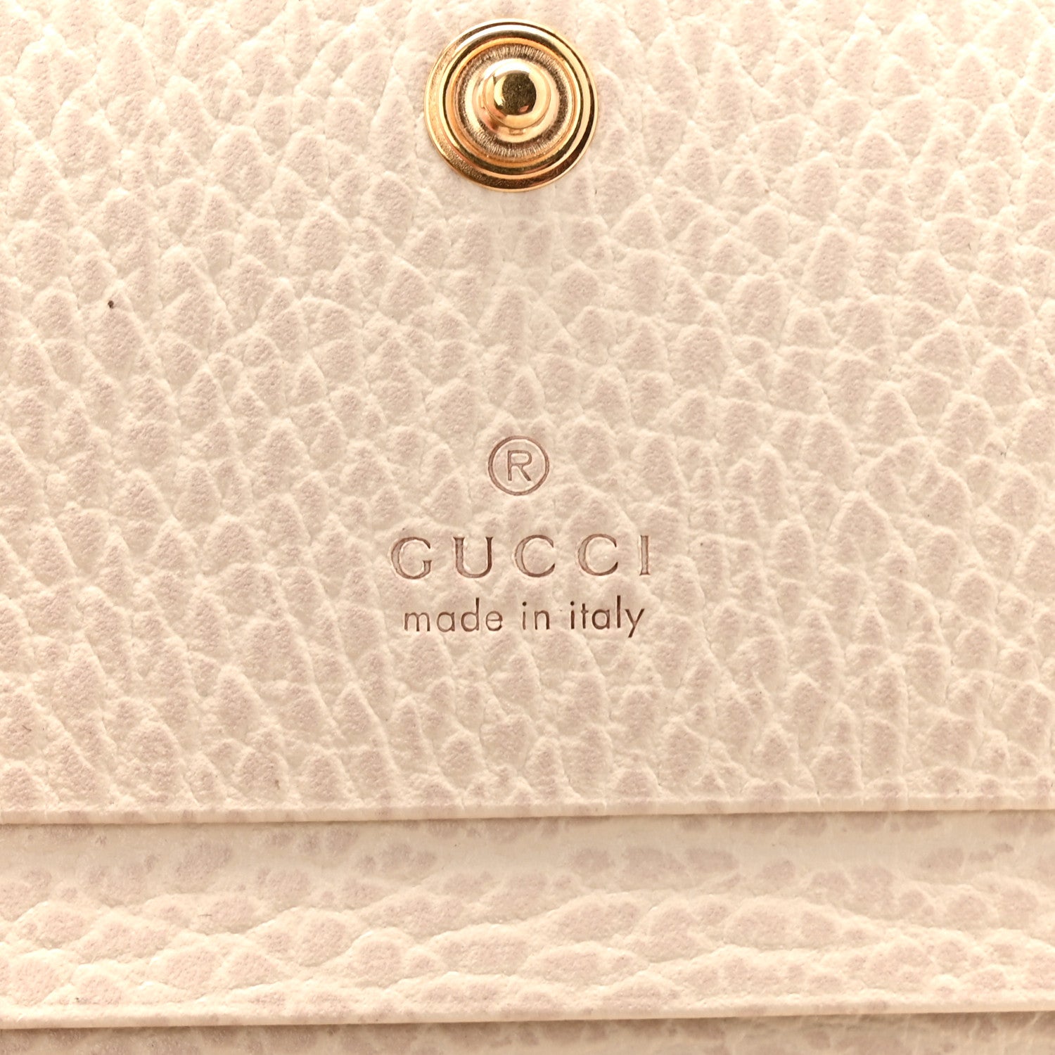 Gucci Dollar Calfskin GG Supreme Monogram GG Marmont Card Case Mystic White Beige Ebony 6 of 8
