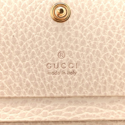 Gucci Dollar Calfskin GG Supreme Monogram GG Marmont Card Case Mystic White Beige Ebony 6 of 8