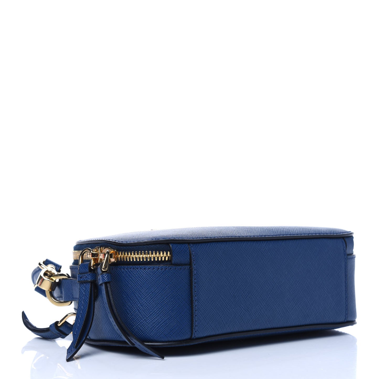 Saffiano Lux Odette Crossbody Bluette