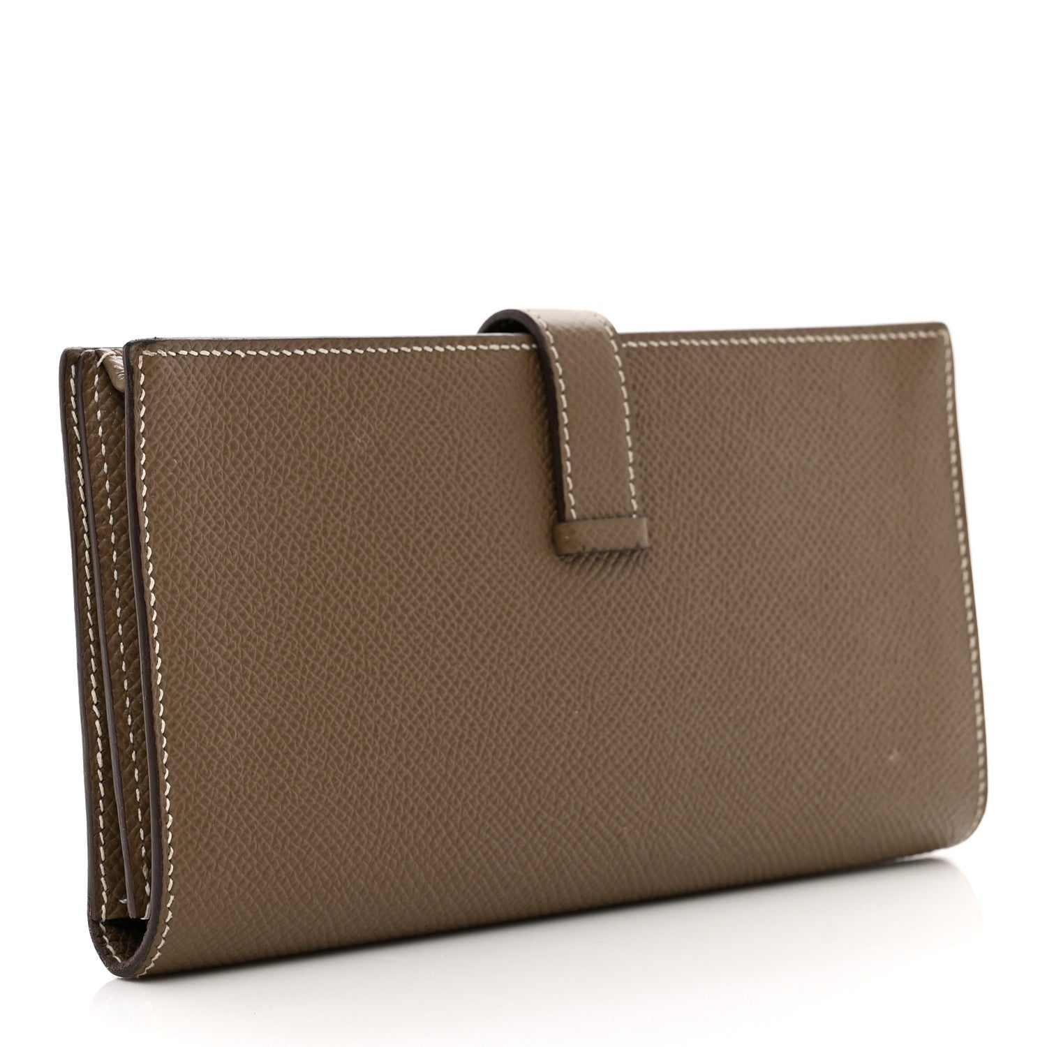 Hermes Epsom Bearn Gusset Wallet Etoupe 3 of 9