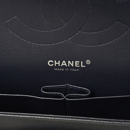 Chanel Caviar Quilted Jumbo Double Flap Navy Blue 5 of 9