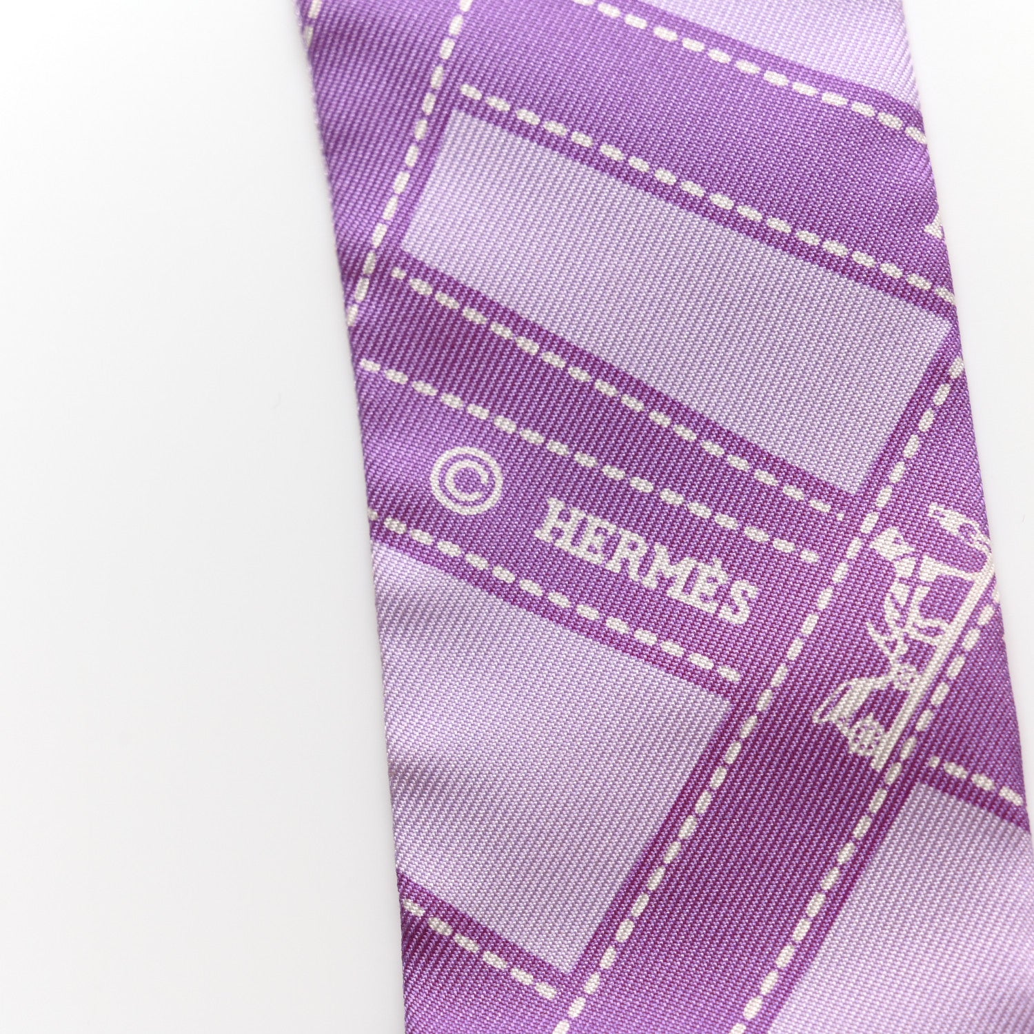 Hermes Silk Bolduc Twilly Purple 4 of 5