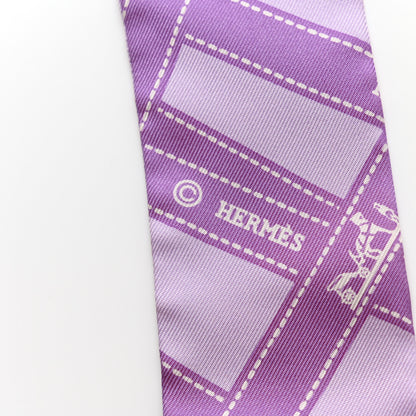Hermes Silk Bolduc Twilly Purple 4 of 5