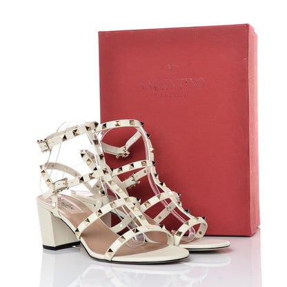 Valentino Garavani Calfskin Rockstud 60mm City Sandals 42 White 8 of 8