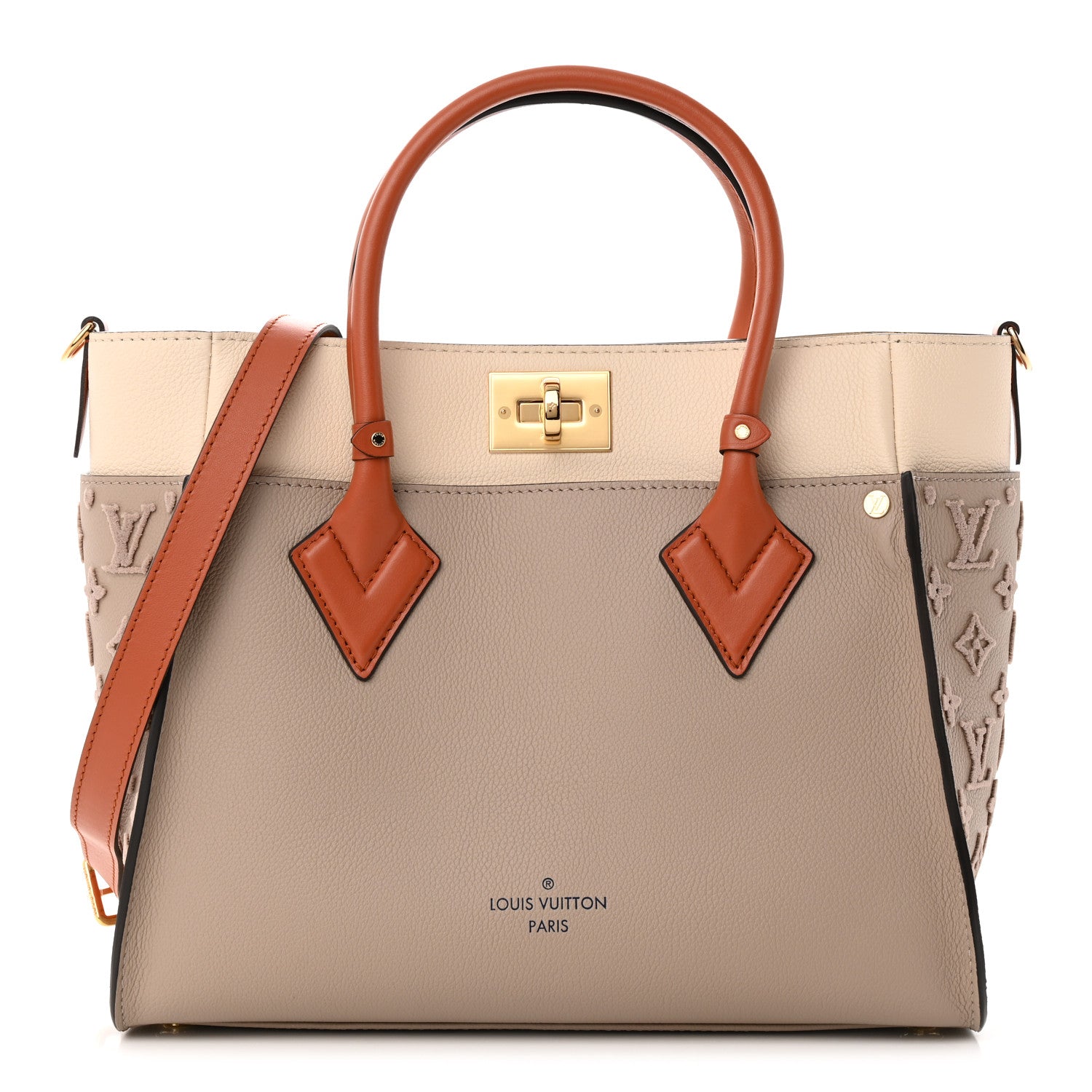 Louis Vuitton Calfskin Monogram Tufting On My Side Galet 1 of 11