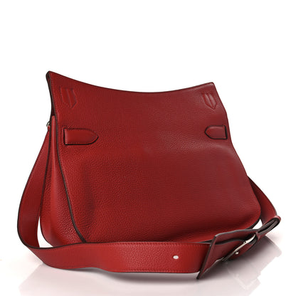 Hermes Taurillon Clemence Jypsiere 34 Rouge Venetian 2 of 9