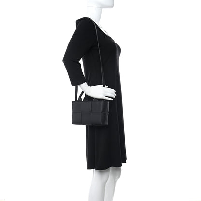Bottega Veneta Grained Calfskin Maxi Intrecciato Mini Arco Tote Black 2 of 12
