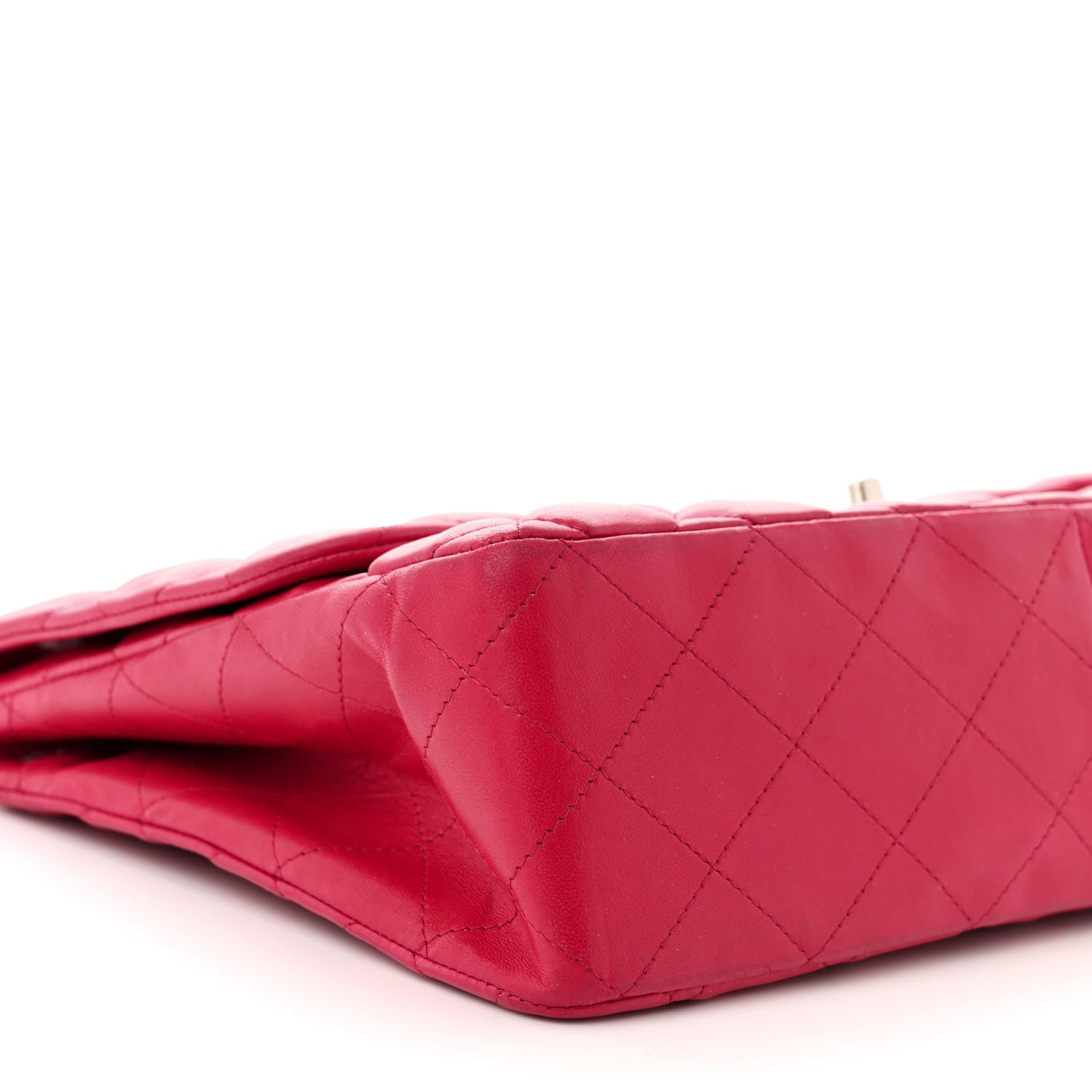 Chanel Lambskin Quilted Jumbo Single Flap Red 9 of 12