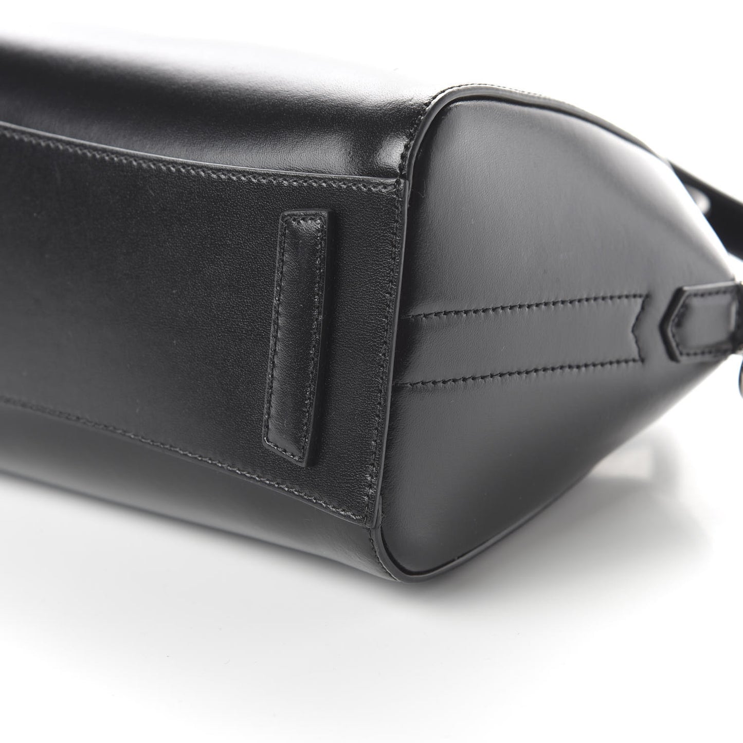 Shiny Lord Calfskin Mini Antigona Black