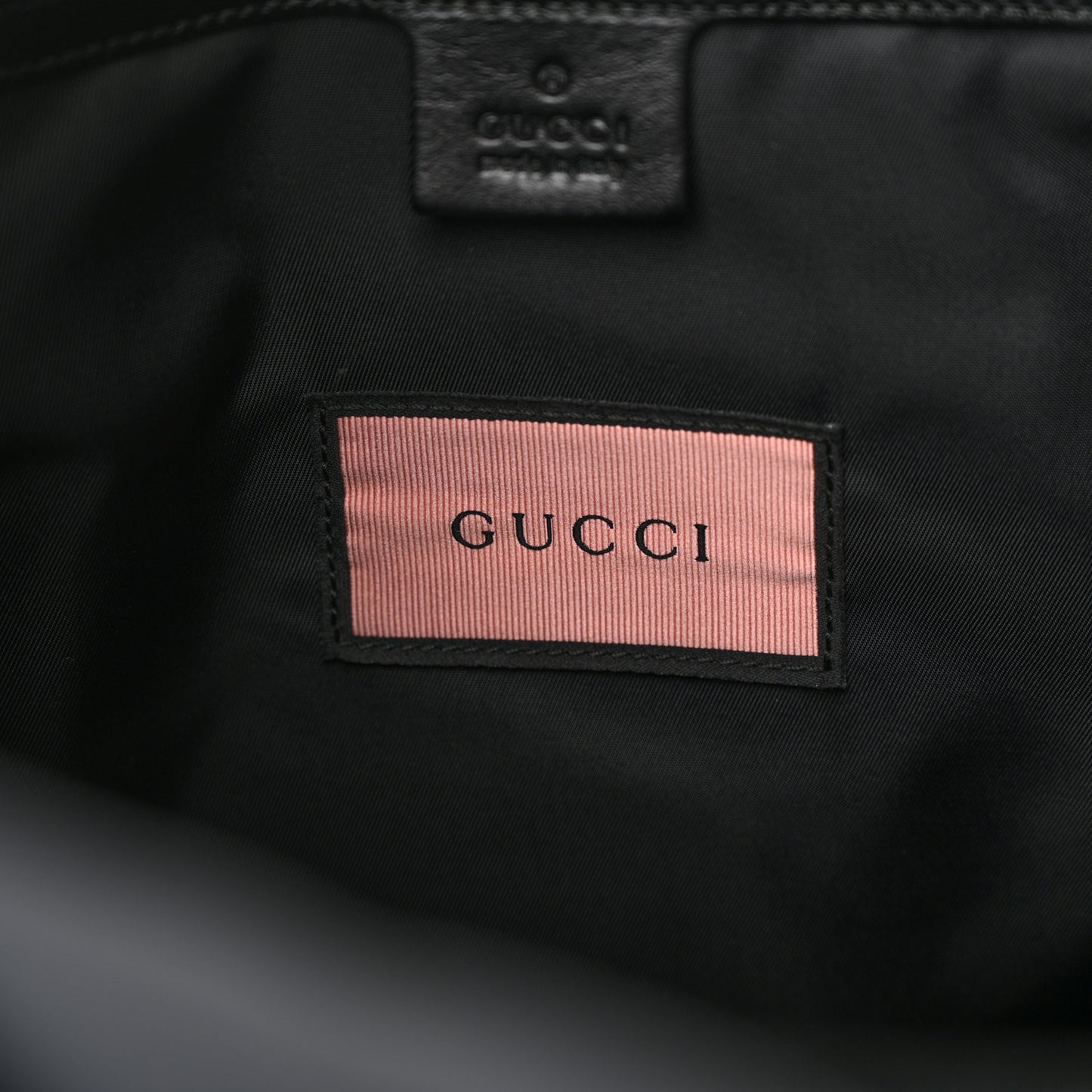 Techno Canvas GucciGhost Double Buckle Backpack Black New Acquamarine