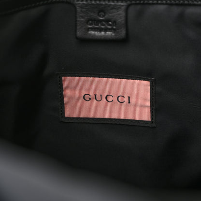 Gucci Techno Canvas GucciGhost Double Buckle Backpack Black New Acquamarine 7 of 12
