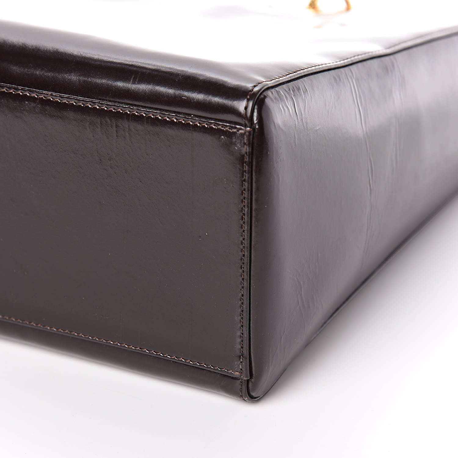 Christian Dior Glazed Calfskin Large Lady Dior Dark Brown 9 of 9