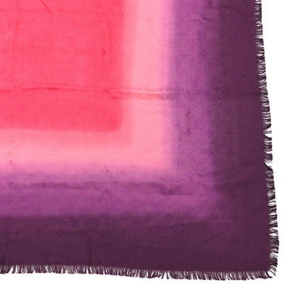 Louis Vuitton Silk Blurrygram Shawl Purple Pink 2 of 7