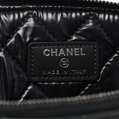 Chanel Aged Calfskin Quilted Medium Lucky Charms Cosmetic Case Black 6 of 8