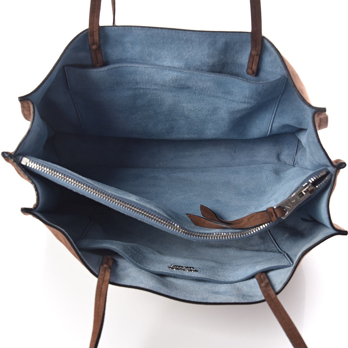 Suede Etiquette Tote Bruciato Astrale