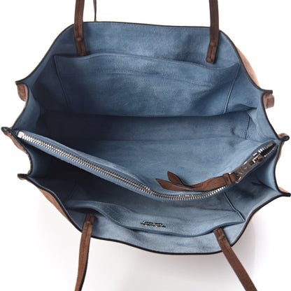 Prada Suede Etiquette Tote Bruciato Astrale 7 of 12
