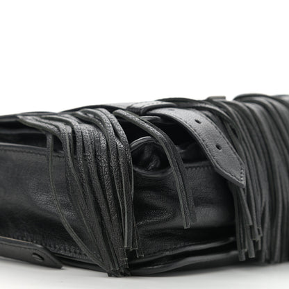 Proenza Schouler Lambskin Fringe PS1 Crossbody Pouch Black 5 of 10