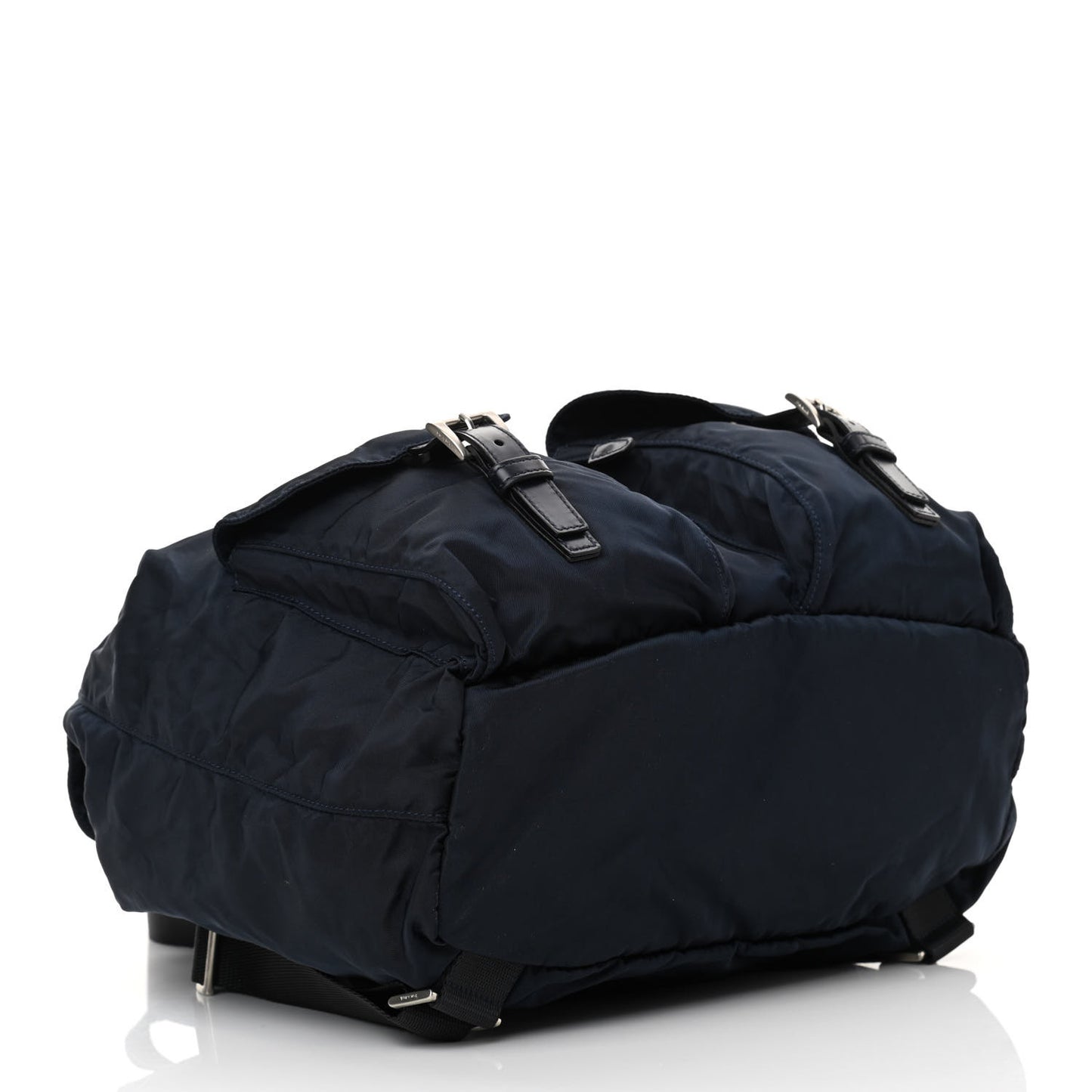 Tessuto Nylon Saffiano Medium Backpack Blue