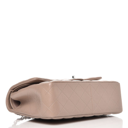 Chanel Caviar Quilted Jumbo Double Flap Grey 5 of 8