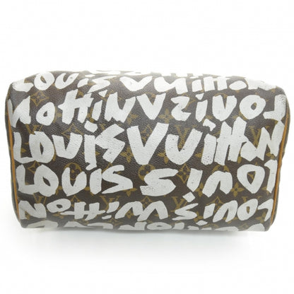 Louis Vuitton Monogram Graffiti Speedy 30 Silver 4 of 9