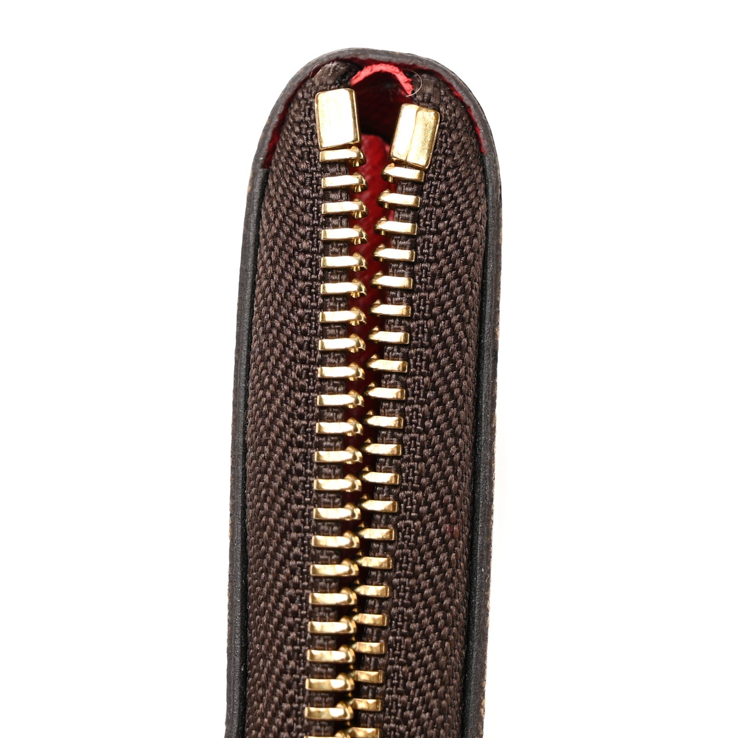 Damier Ebene Clemence Wallet Cherry