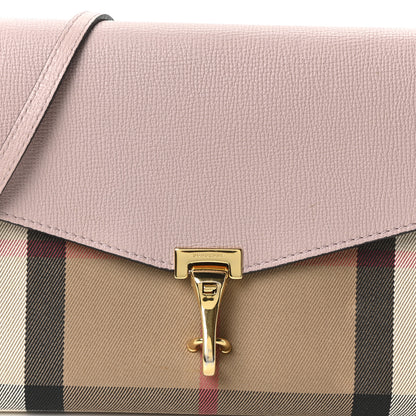Burberry Derby Calfskin House Check Small Macken Crossbody Bag Pale Orchid 8 of 10
